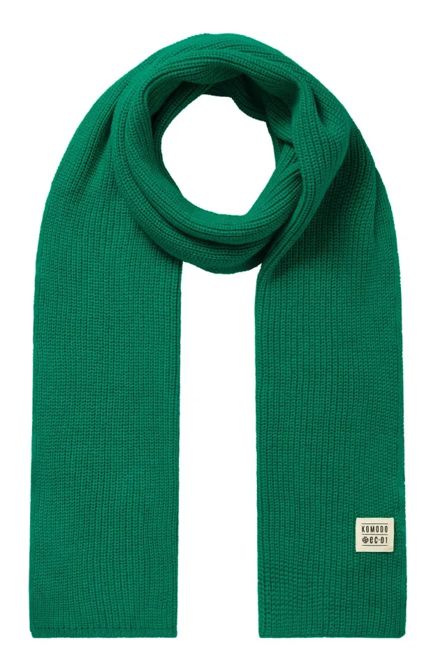 Komodo London Schal Bright Green Bio-Baumwolle