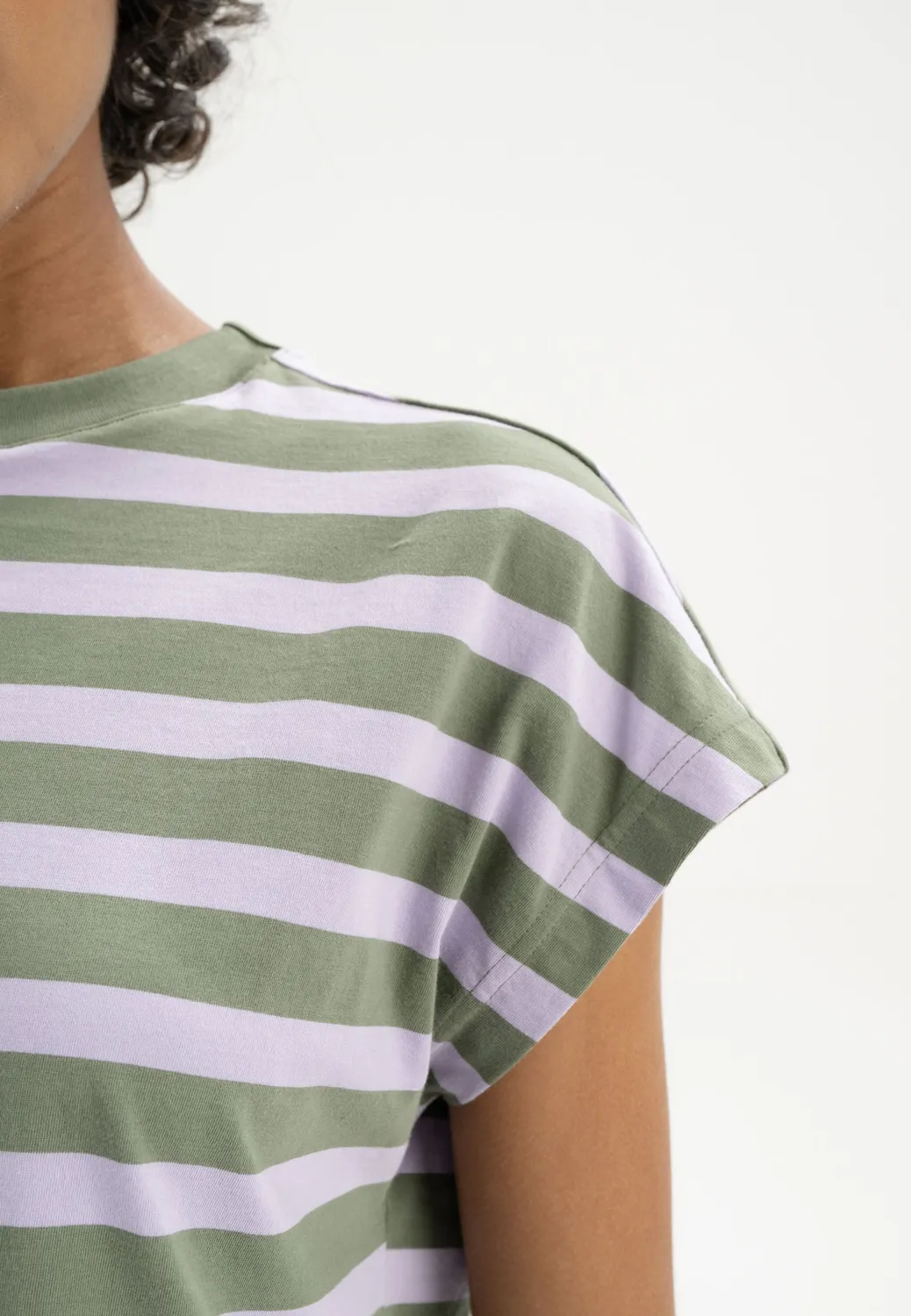 MELA MADHU Stripes T-Shirt marmeladen streifen aus Bio-Baumwolle