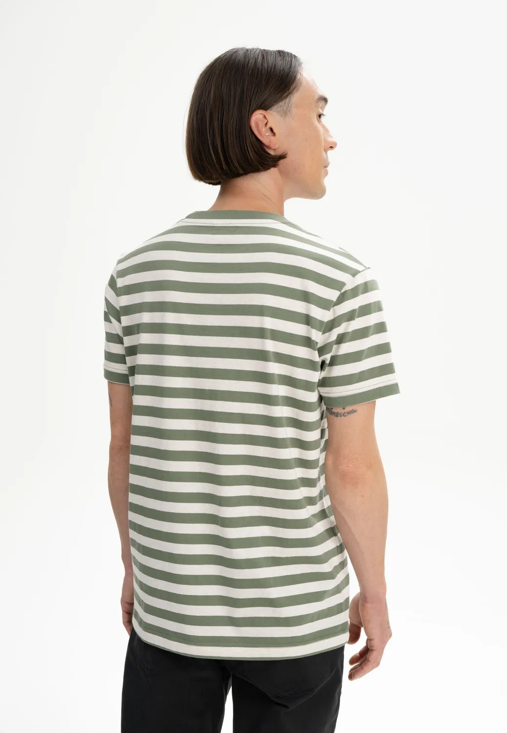 MELA AVAN Stripes T-Shirt thymian gestreift Bio
