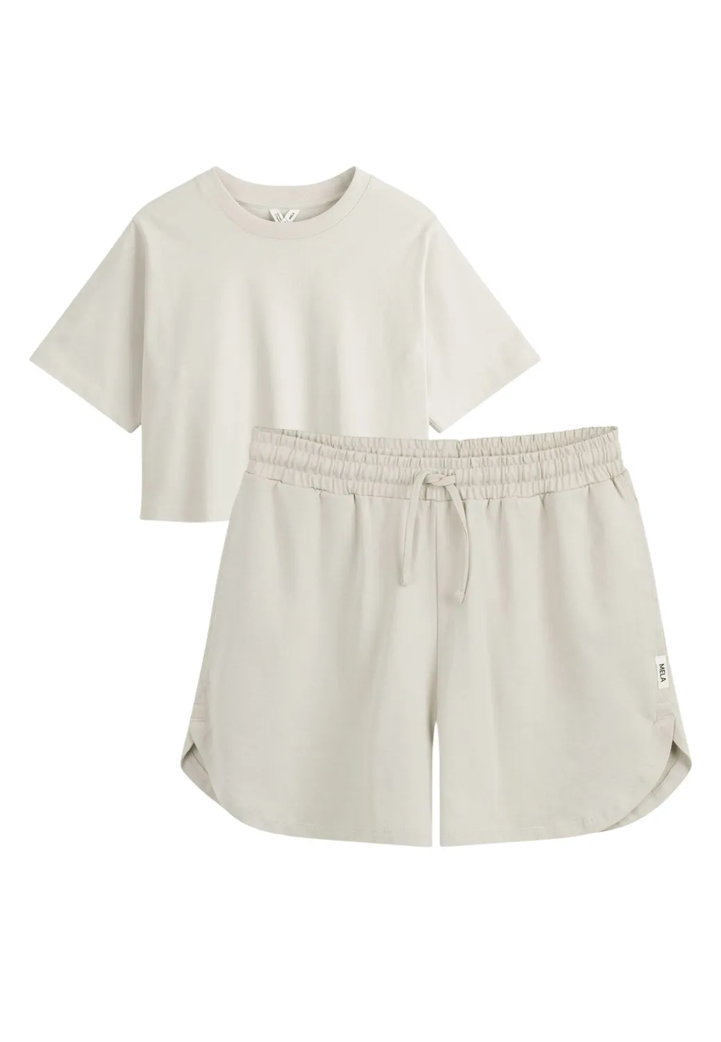 MELA JOSHNA SUNYATA Shirt Shorts Set Bio-Baumwolle