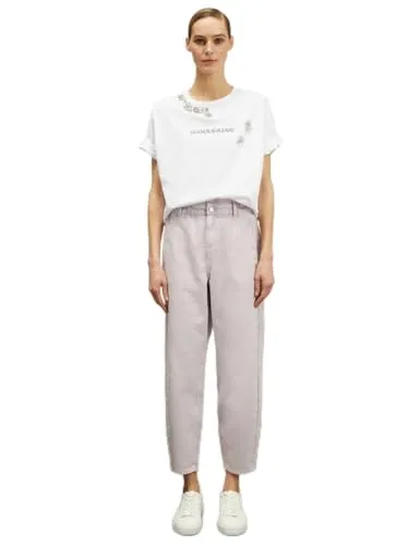 Motivi Paperbag-Jeans farbig Jeans hoher Bund Baumwolle