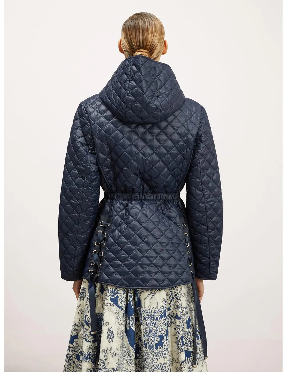 Motivi Midi-Daunenjacke Steppjacke mit Gürtel