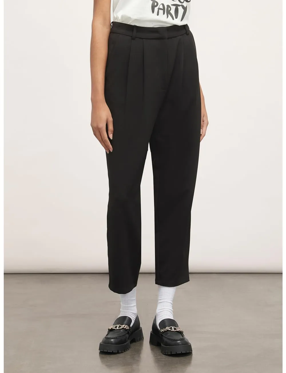 Motivi Hose Bundfalten Stretchgewebe
