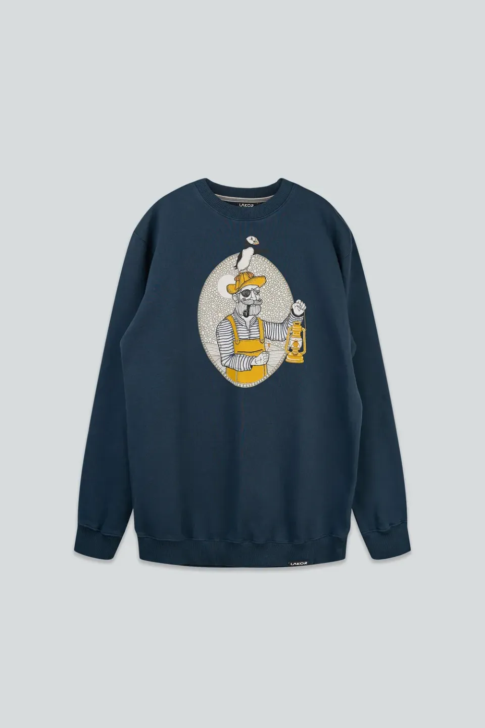 LAKOR Light The Way Sweatshirt Blau Bio-Baumwolle