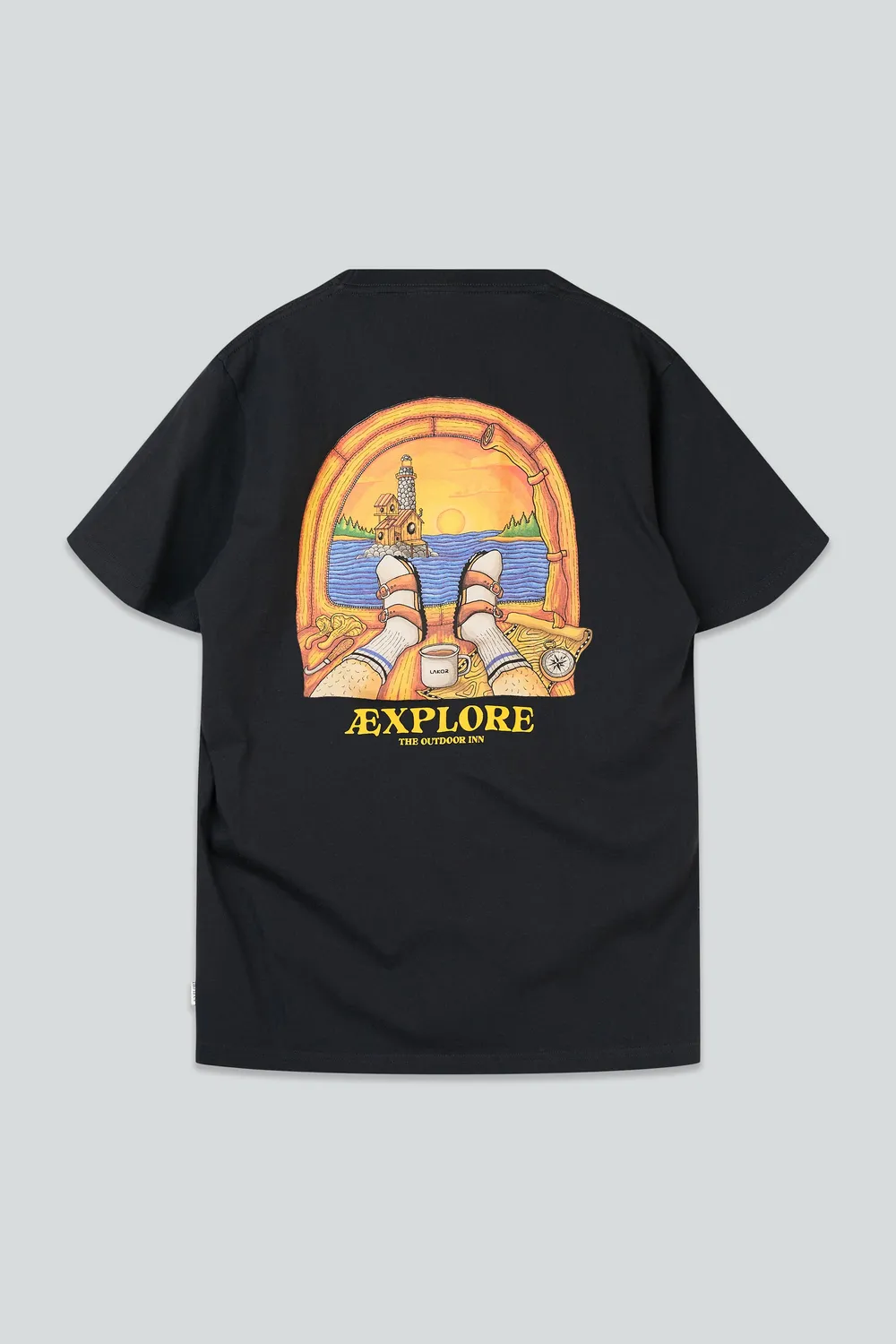 LAKOR Room with a View T-Shirt Moonless Night Baumwolle