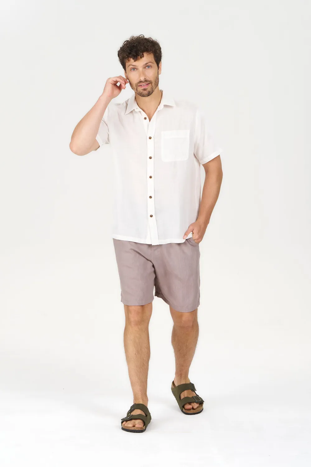 Komodo Loyle Hemd Weiß L aus Tencel-Leinen