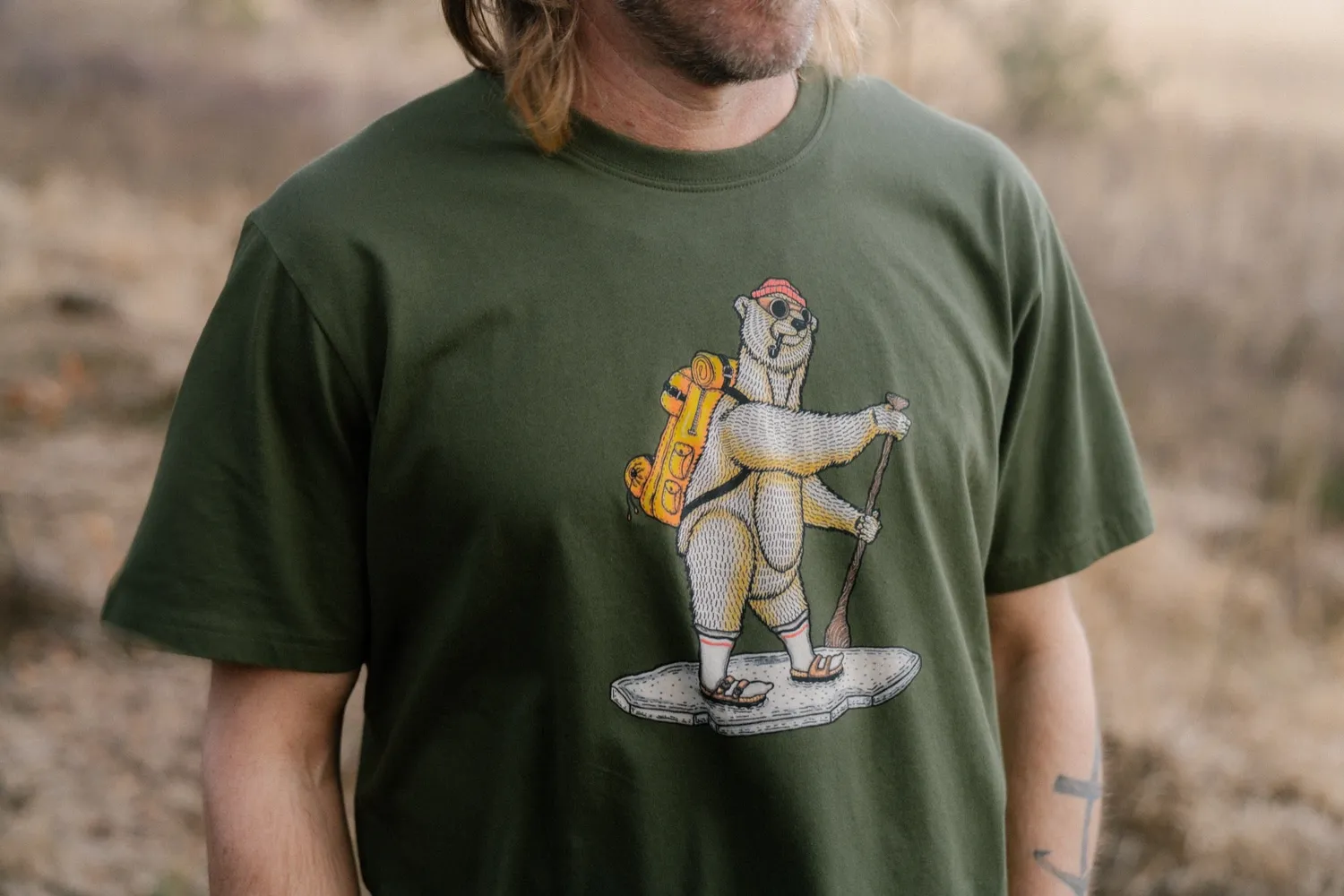 LAKOR WASSUP T-Shirt Rifle Green Bio-Baumwolle