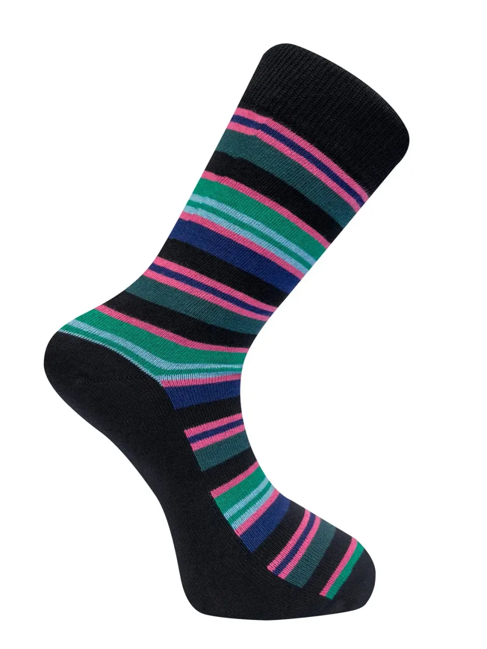 Komodo Stripe Socken Teal Bio-Baumwolle