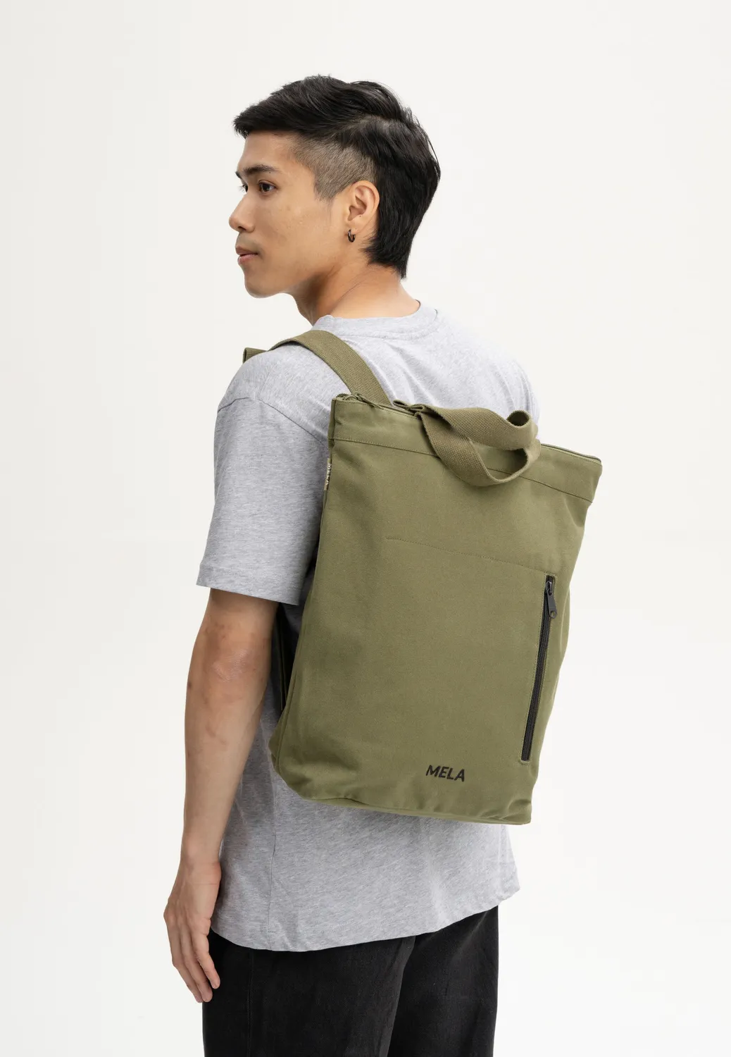 MELA ANIL Hybrid-Rucksack nougat 13 Liter Canvas