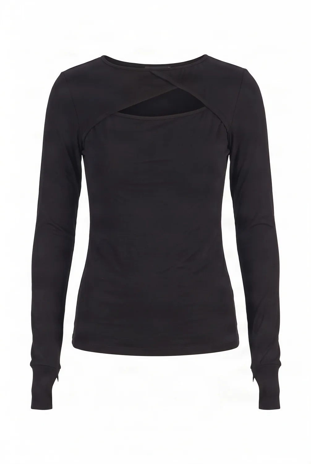 KOMODO CHAI Top Schwarz Modal Stretch