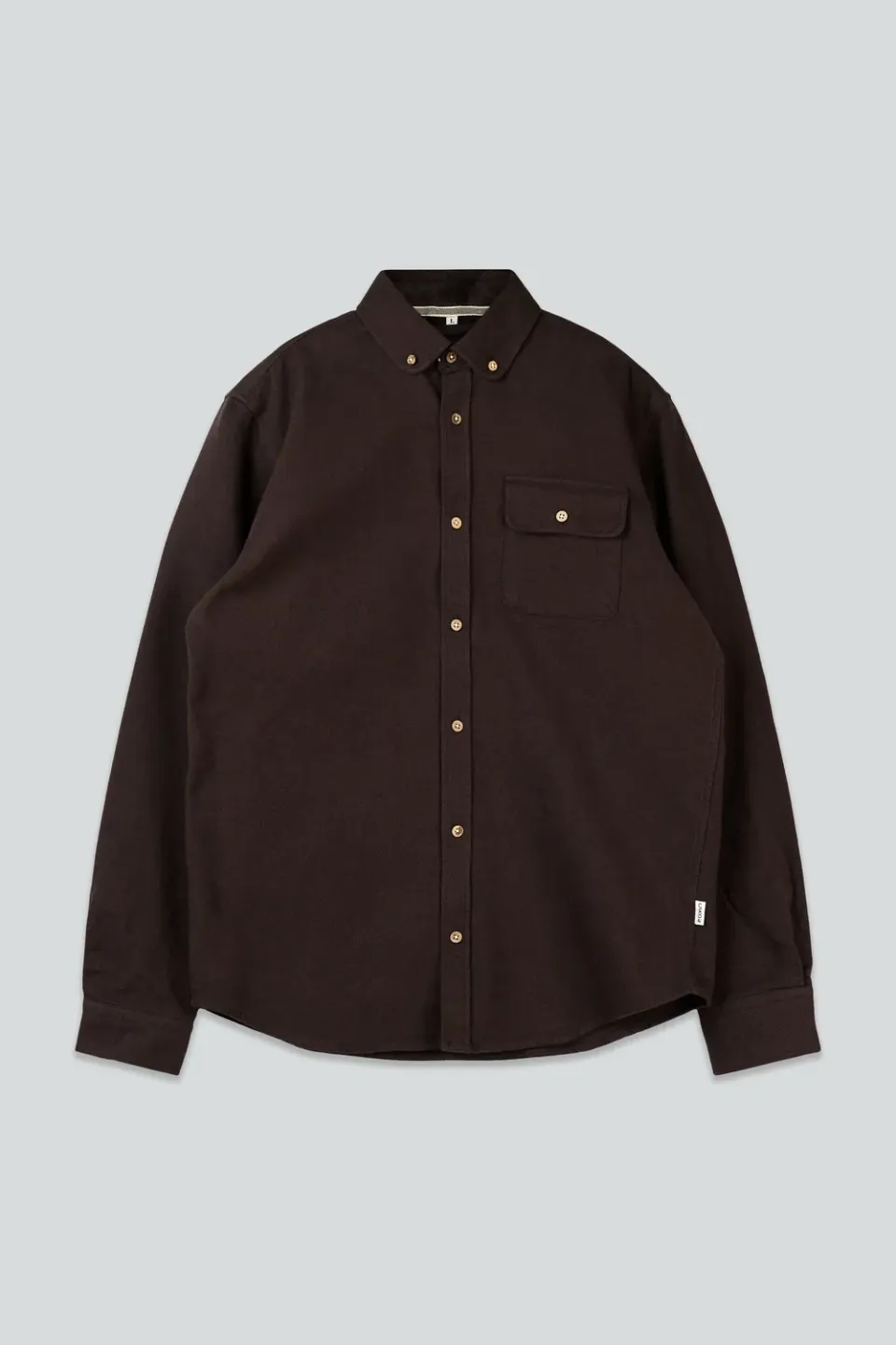 LAKOR Moss Shirt Hemd Chicory Coffee Bio-Baumwolle