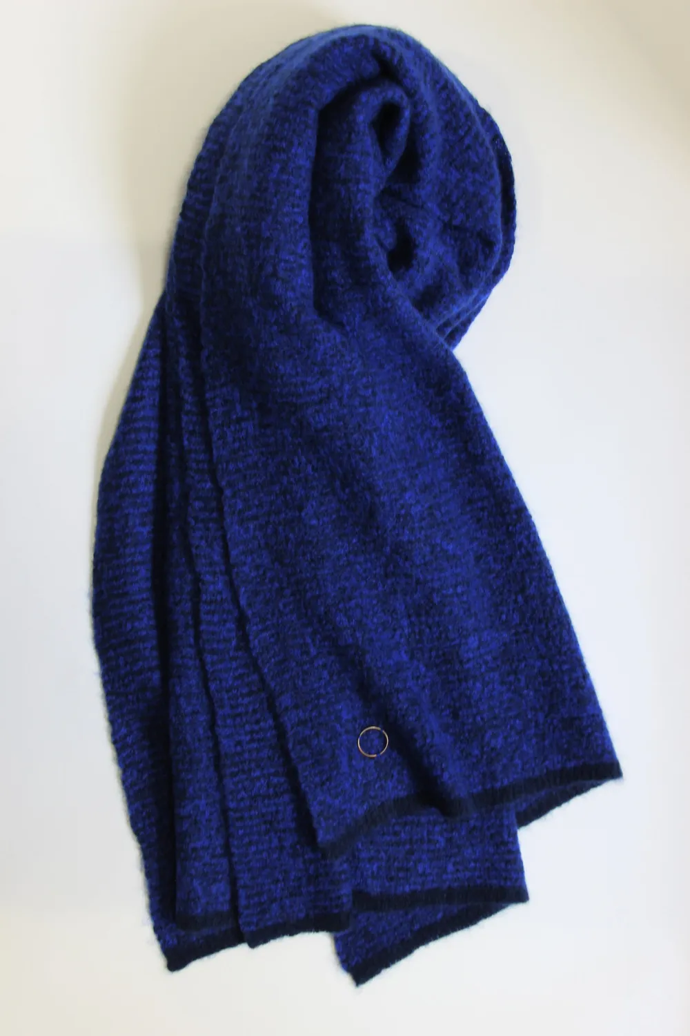 Oyuna Duara Schal Marine Cobalt Cashmere-Seide