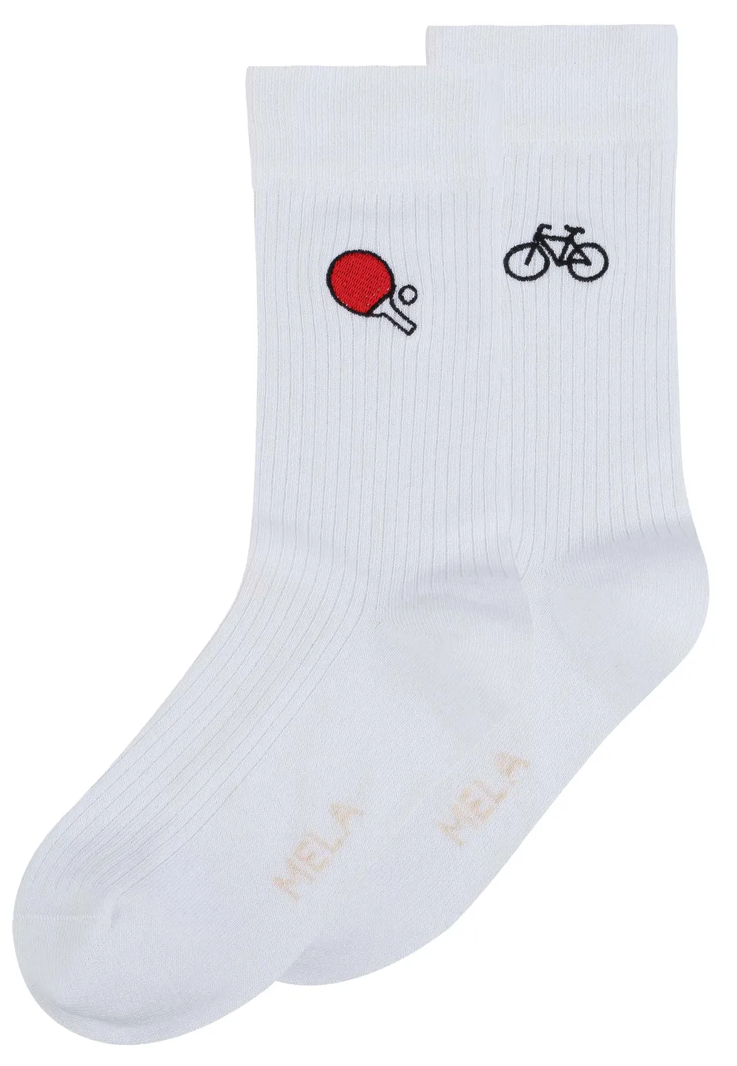MELA Mix & Match Socken bestickt Bio-Baumwolle Set