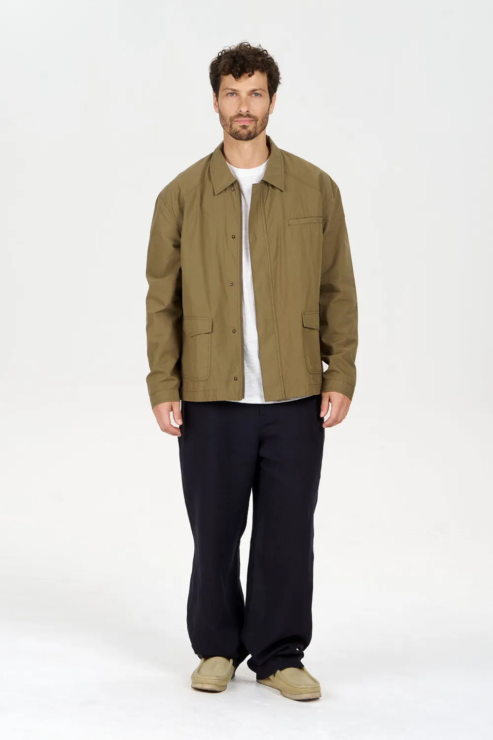 Komodo Rudy Jacke Olive Bio-Baumwolle