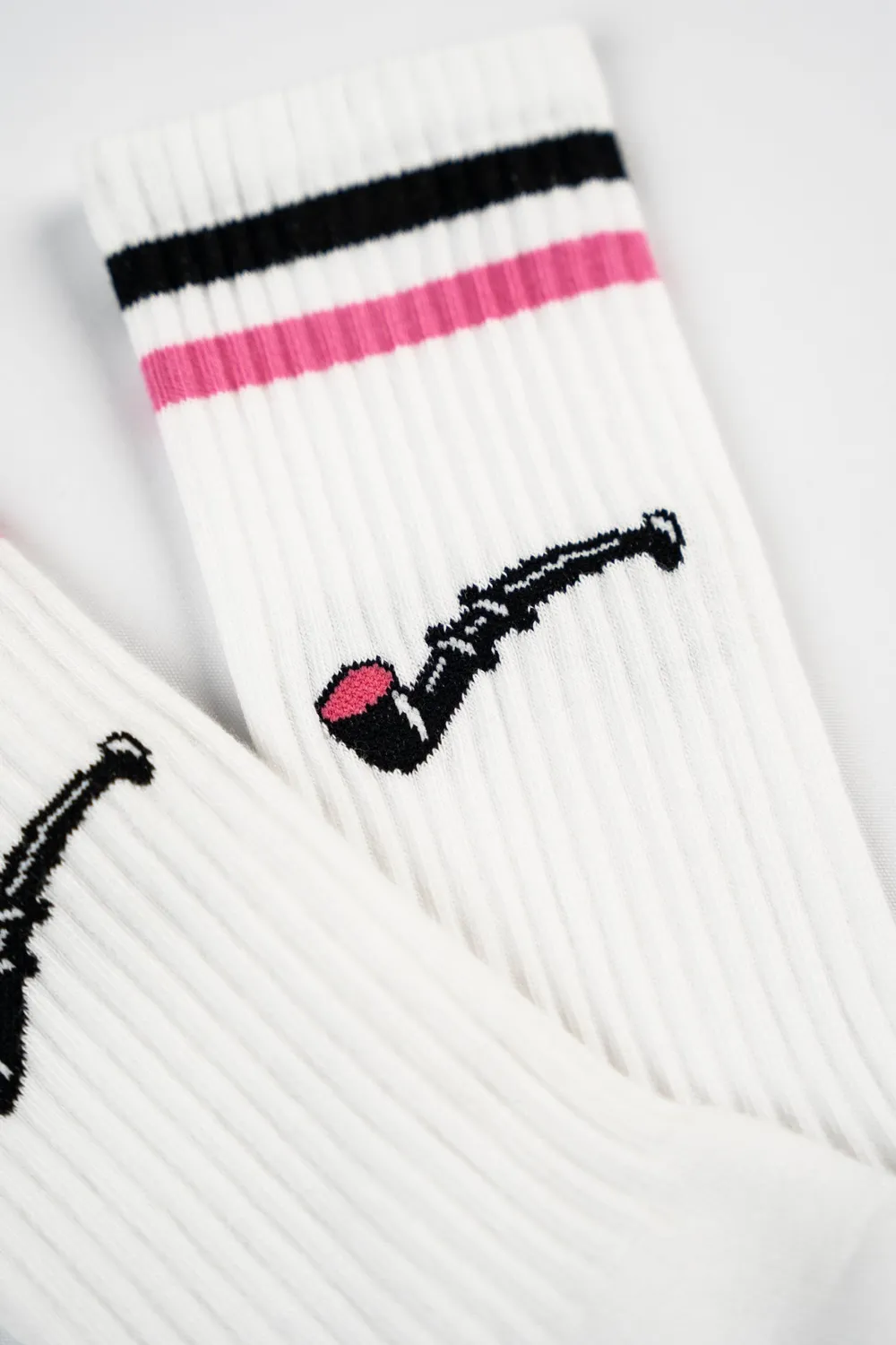 LAKOR Lakridspibe Tennis Socken Weiß Bio-Baumwolle