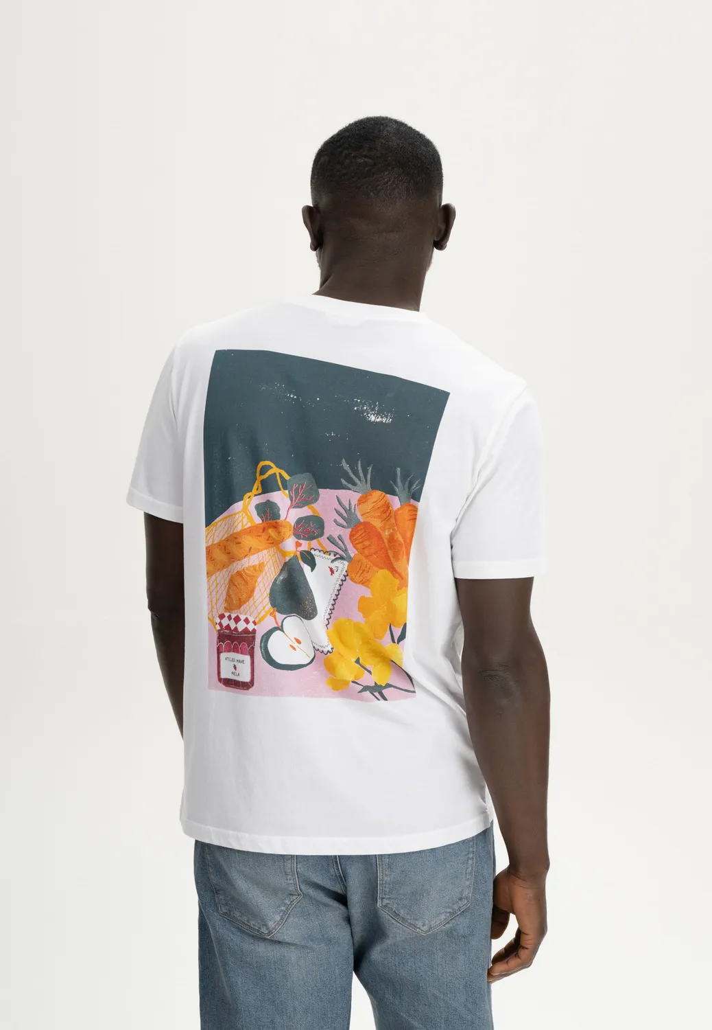 MELA Artist Atelier Mave T-Shirt weiß Print Bio