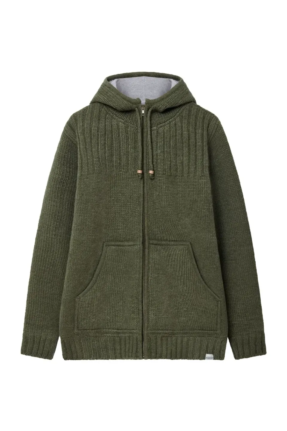 Komodo Emu Jacke Khaki Wolle mit Kapuze S-XXL