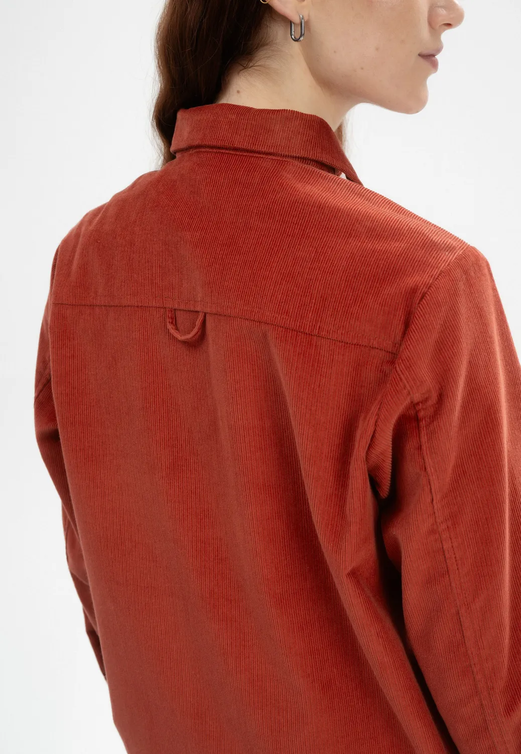 MELA Jiya Cord Overshirt mandel Bio-Baumwolle