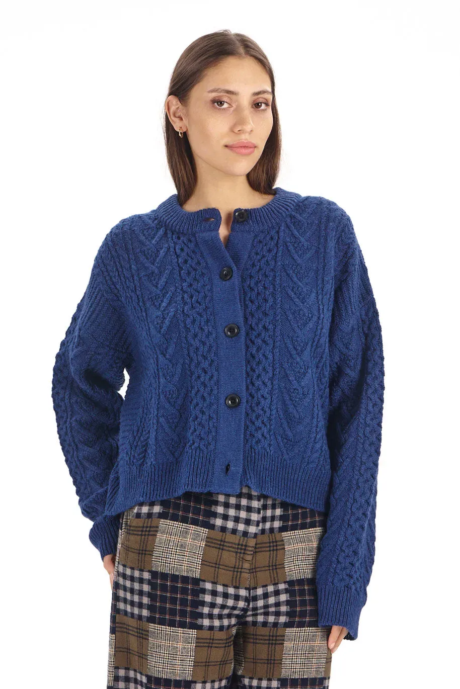 Komodo Charlie Cardigan Lammwolle navy