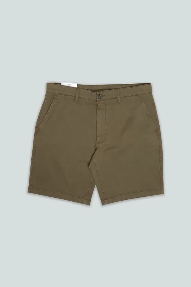 LAKOR McBeardface Shorts Olive Night Bio-Baumwolle