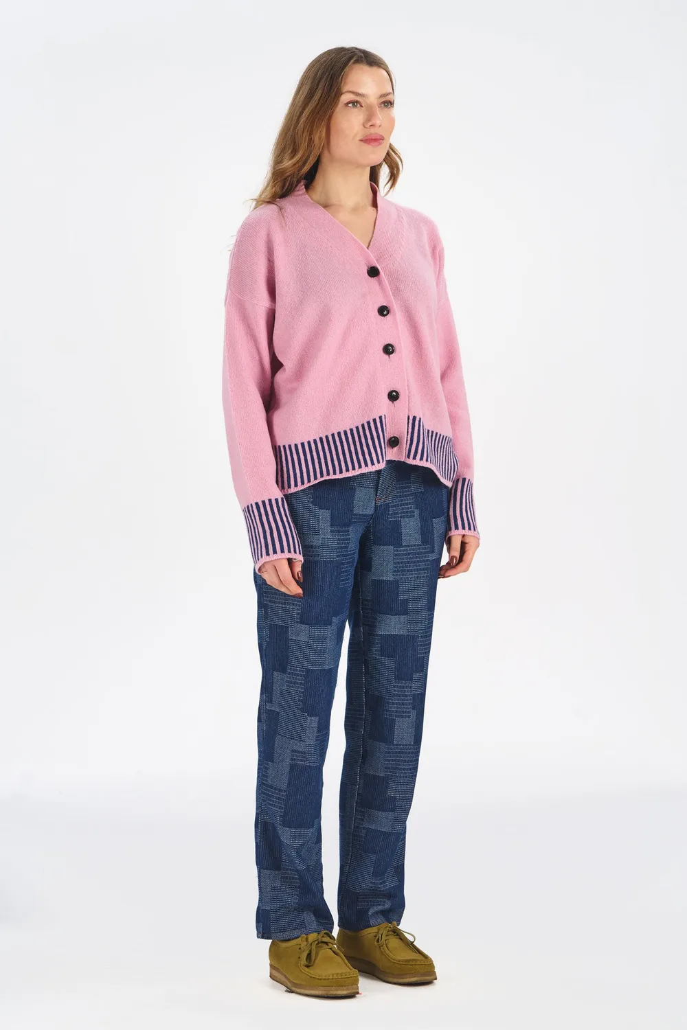KOMODO COSI Cardigan Pink Merino Wolle Damen