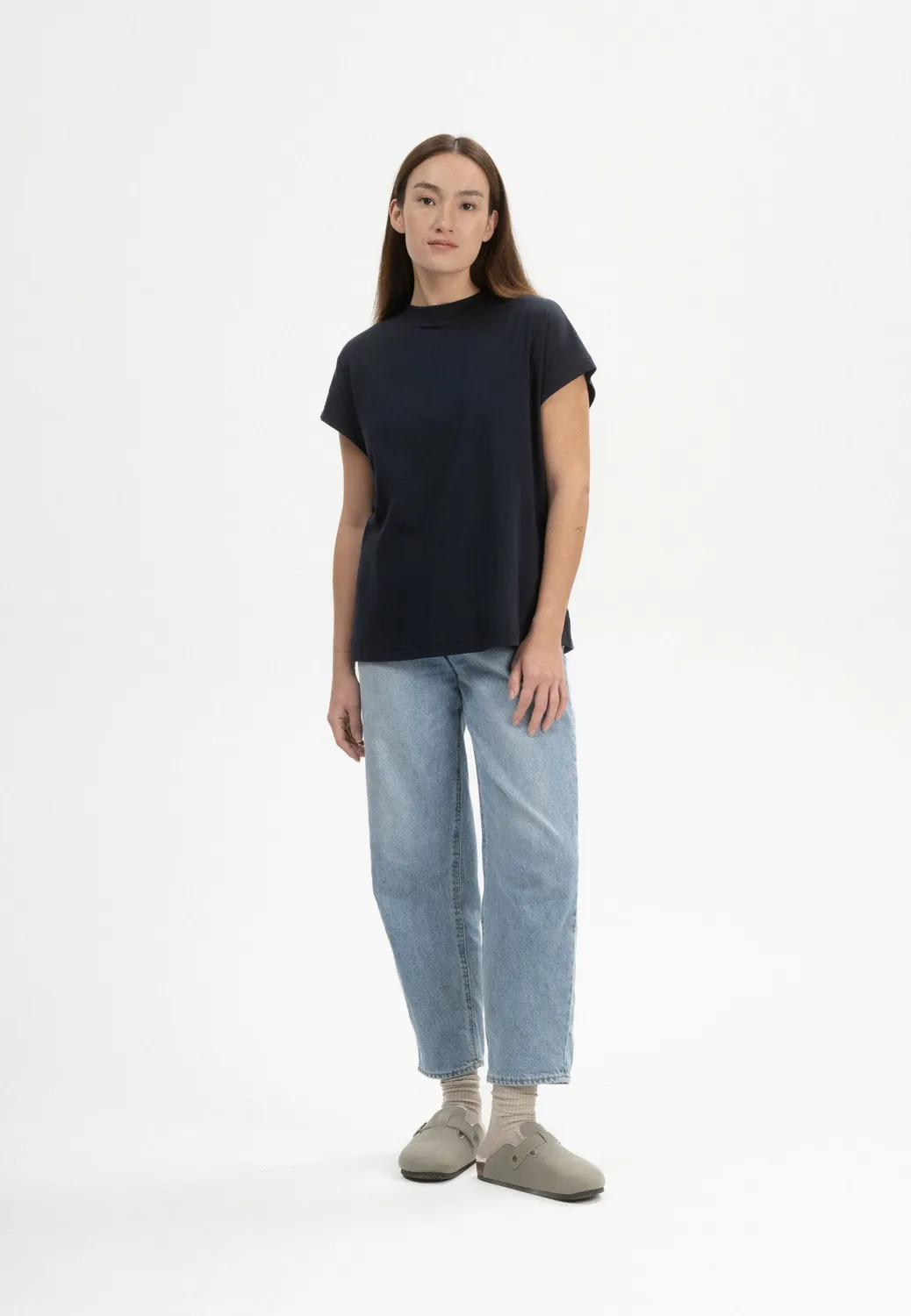 MELA MADHU T-Shirt Fledermaus weiß M Baumwolle