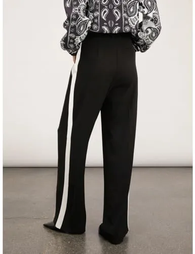 Motivi Seitenstreifen Hose hohe Taille Kontraststreifen