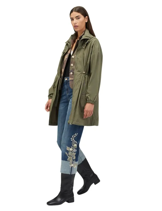 Motivi Parka Nylon abnehmbare Kapuze uni