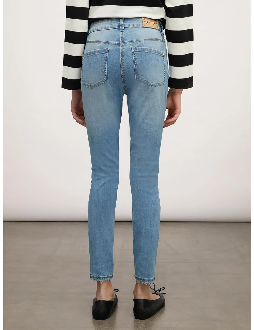 Motivi Gisele Skinny-Jeans hellblau hohe Taille
