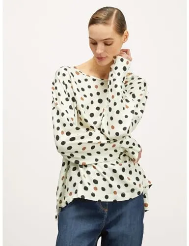 Motivi Bluse Satin Punktmuster Spring Summer 24
