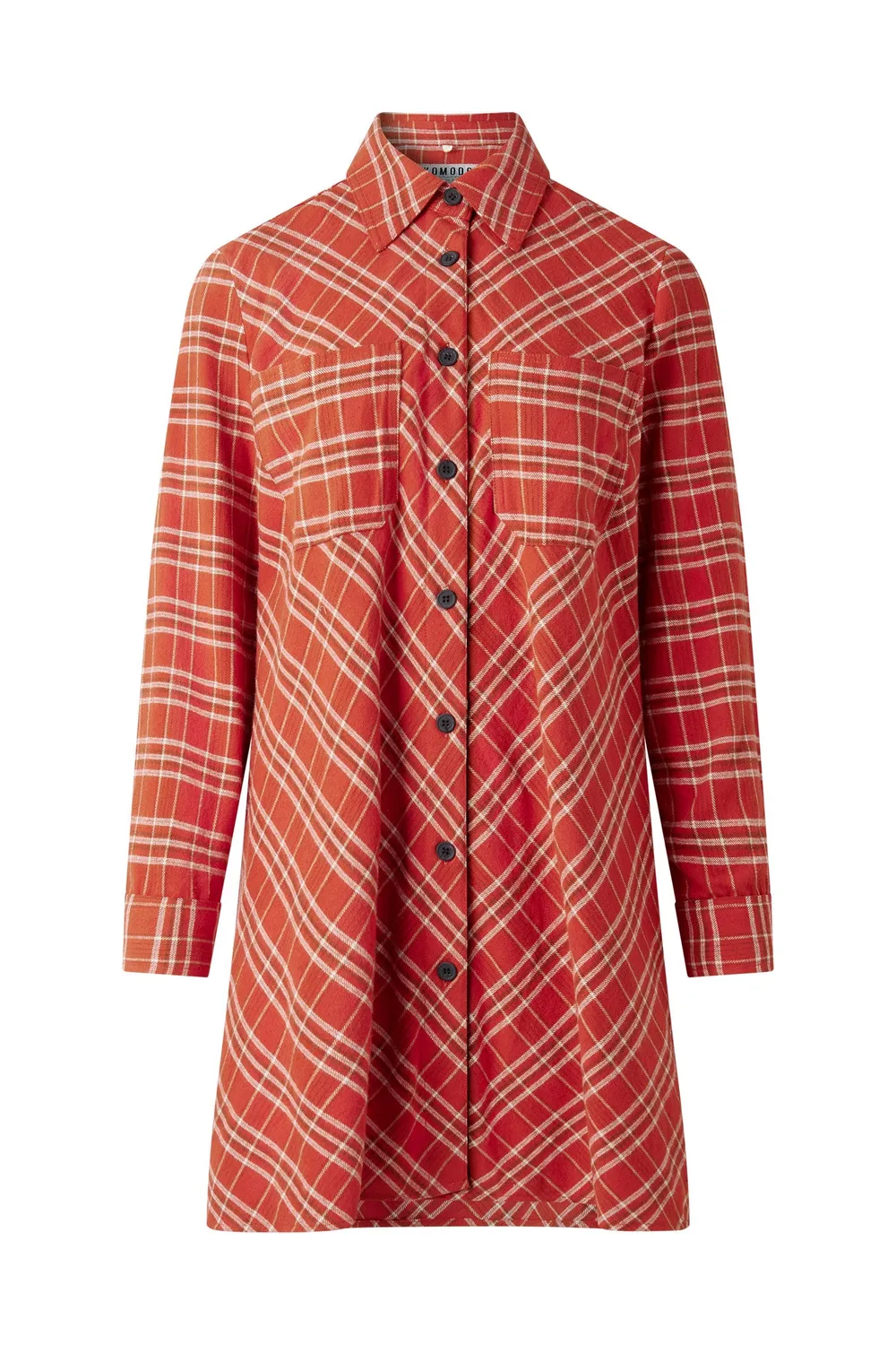Komodo Pearl Kleid Rot aus Bio-Baumwolle