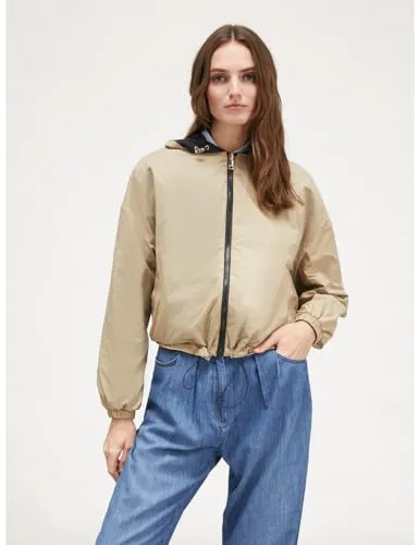 Motivi Kurze Nylonjacke beidseitig Jacke Wendejacke