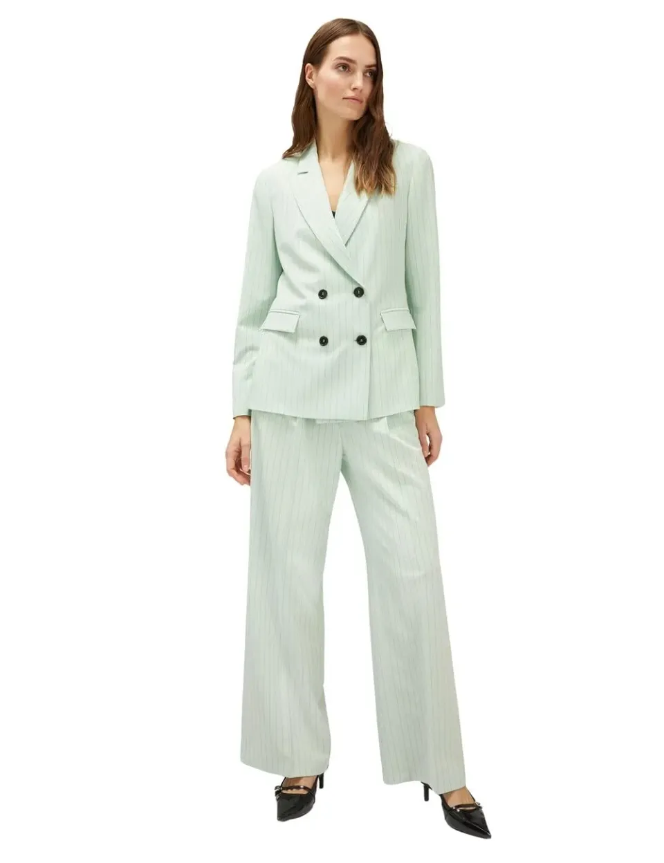 Motivi Spring Summer 24 Nadelstreifen Blazer Jacke Viskose