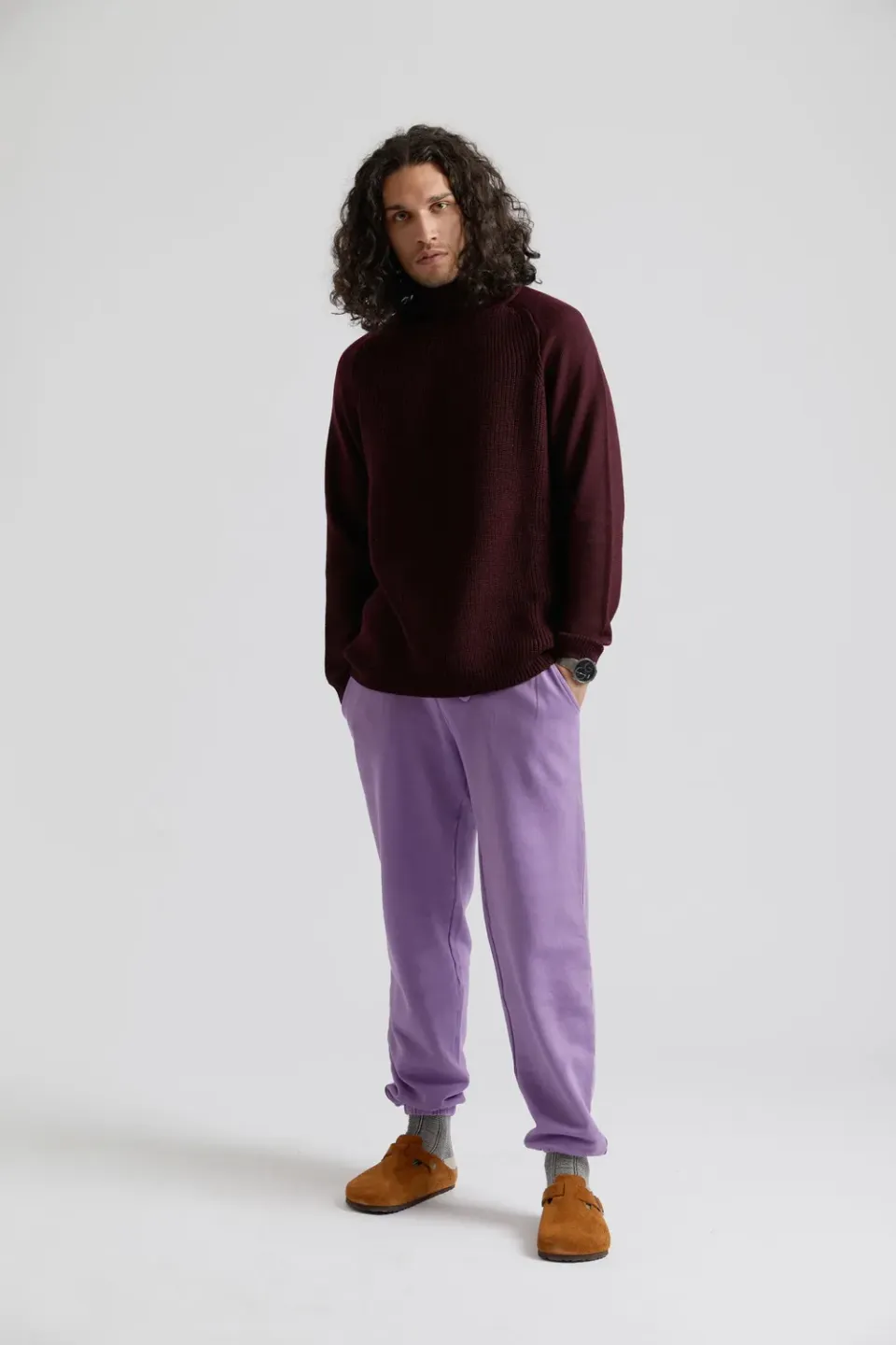 Komodo Adam Jogger Hose Lila Bio-Baumwolle