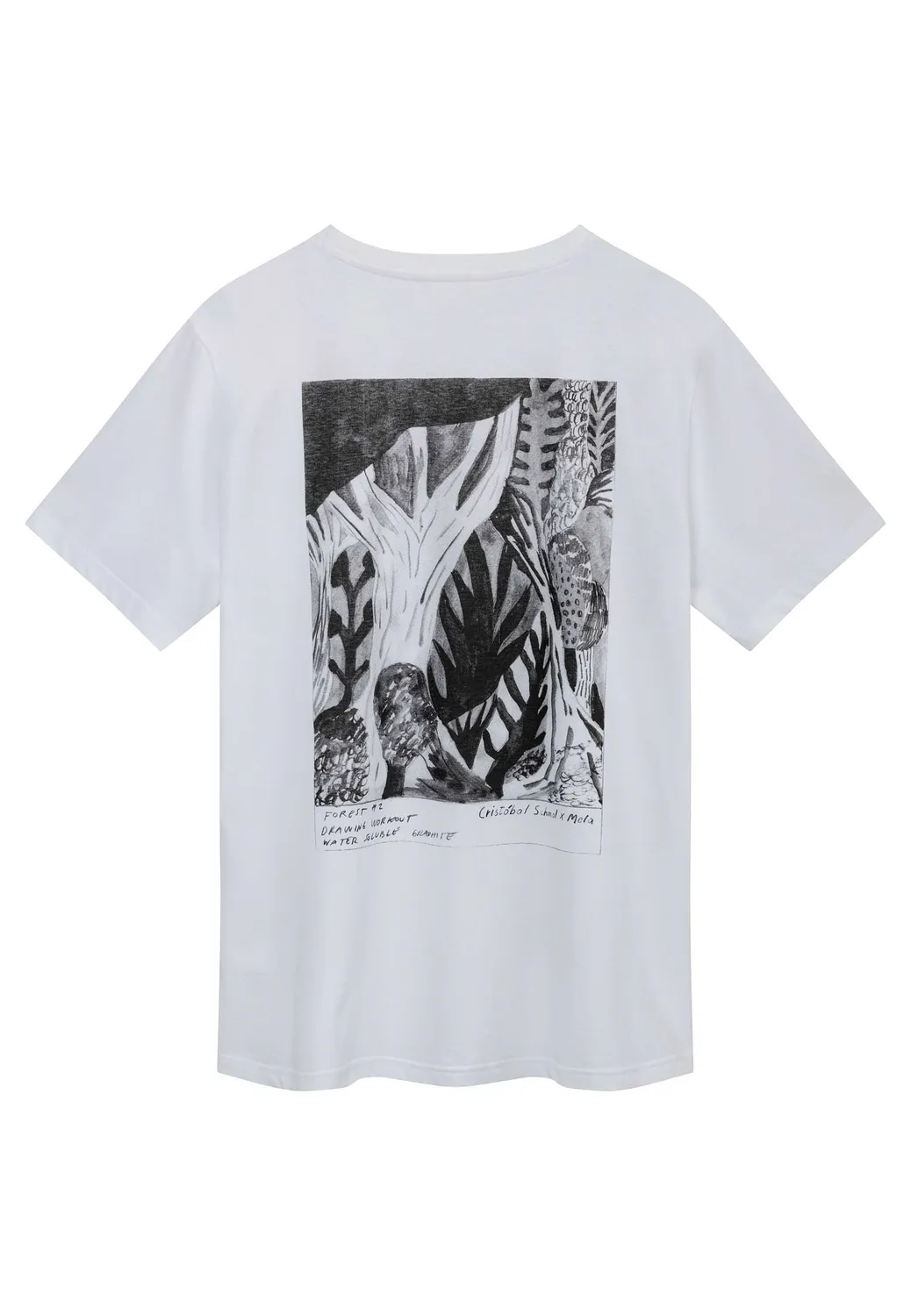 MELA Cristóbal Artist Edition T-Shirt weiß Print Bio