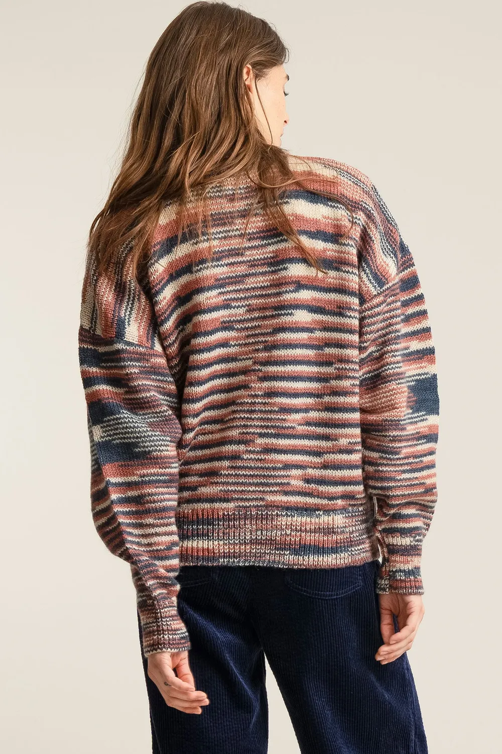 KOMODO HOPE Lambswool Cardigan Strickjacke Rosa Lammwolle