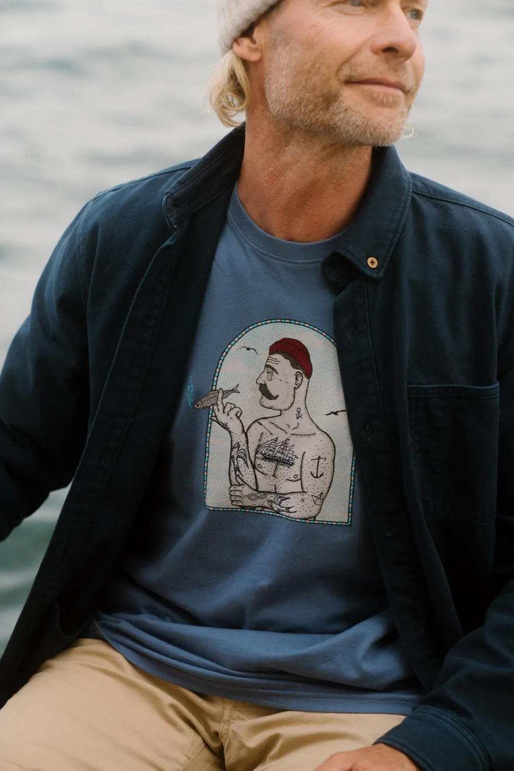 LAKOR No Smoking T-Shirt Bering Sea aus Bio-Baumwolle