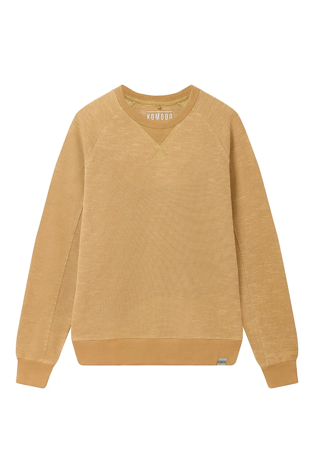 Komodo Anton Sweatshirt Sand-Melange Bio-Baumwolle