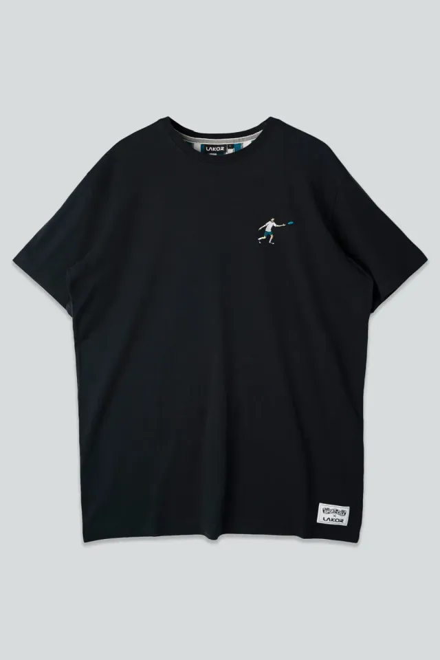 LAKOR Mini Frisbee Player T-Shirt Moonless Night Bio-Baumwolle