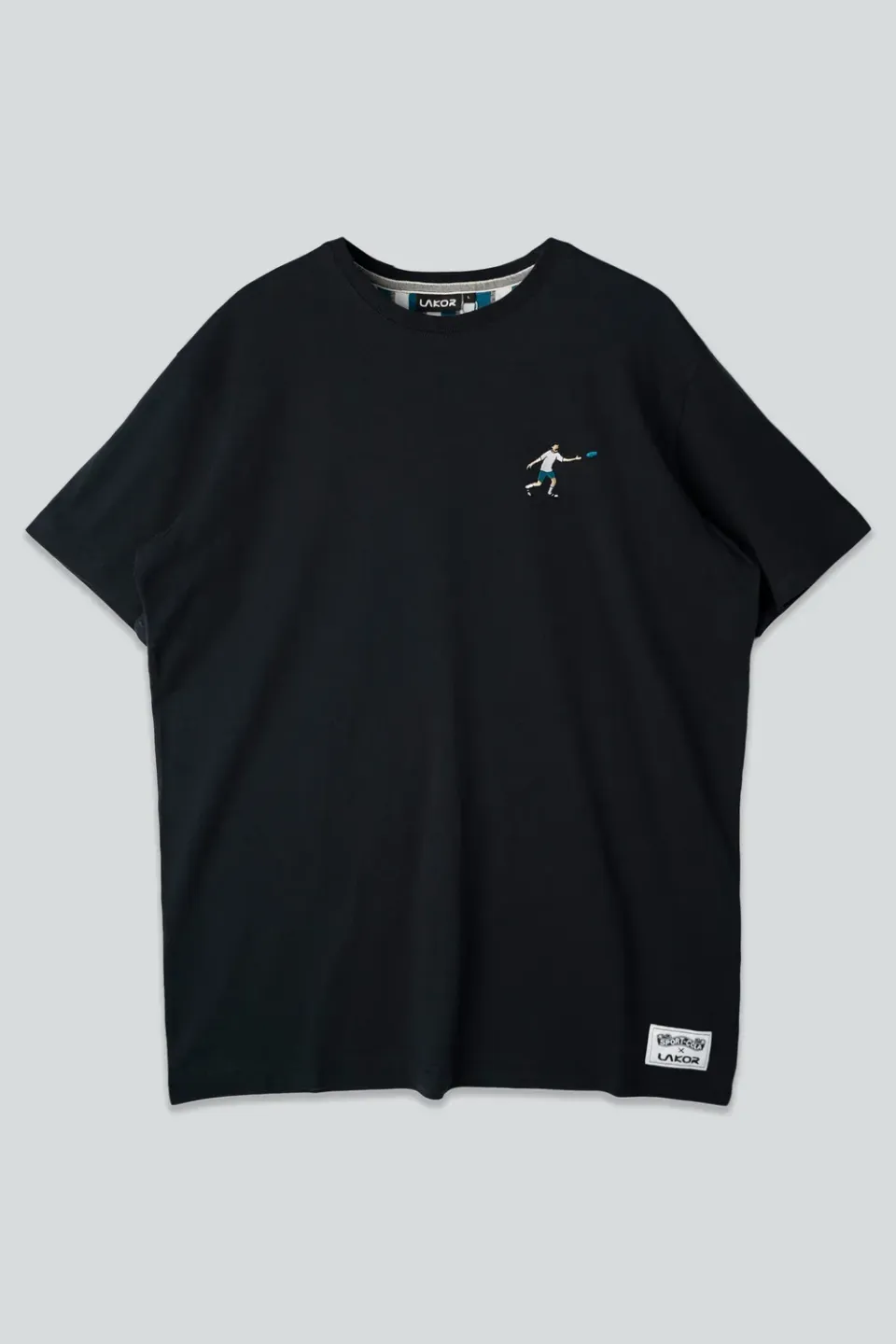 LAKOR Mini Frisbee Player T-Shirt Moonless Night Bio-Baumwolle