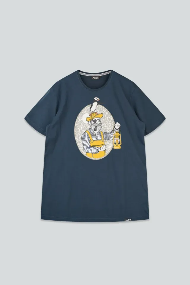 LAKOR Light the Way T-Shirt Blueberry Bio-Baumwolle