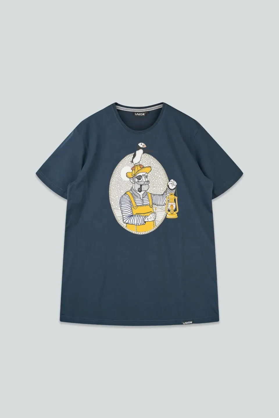 LAKOR Light the Way T-Shirt Blueberry Bio-Baumwolle