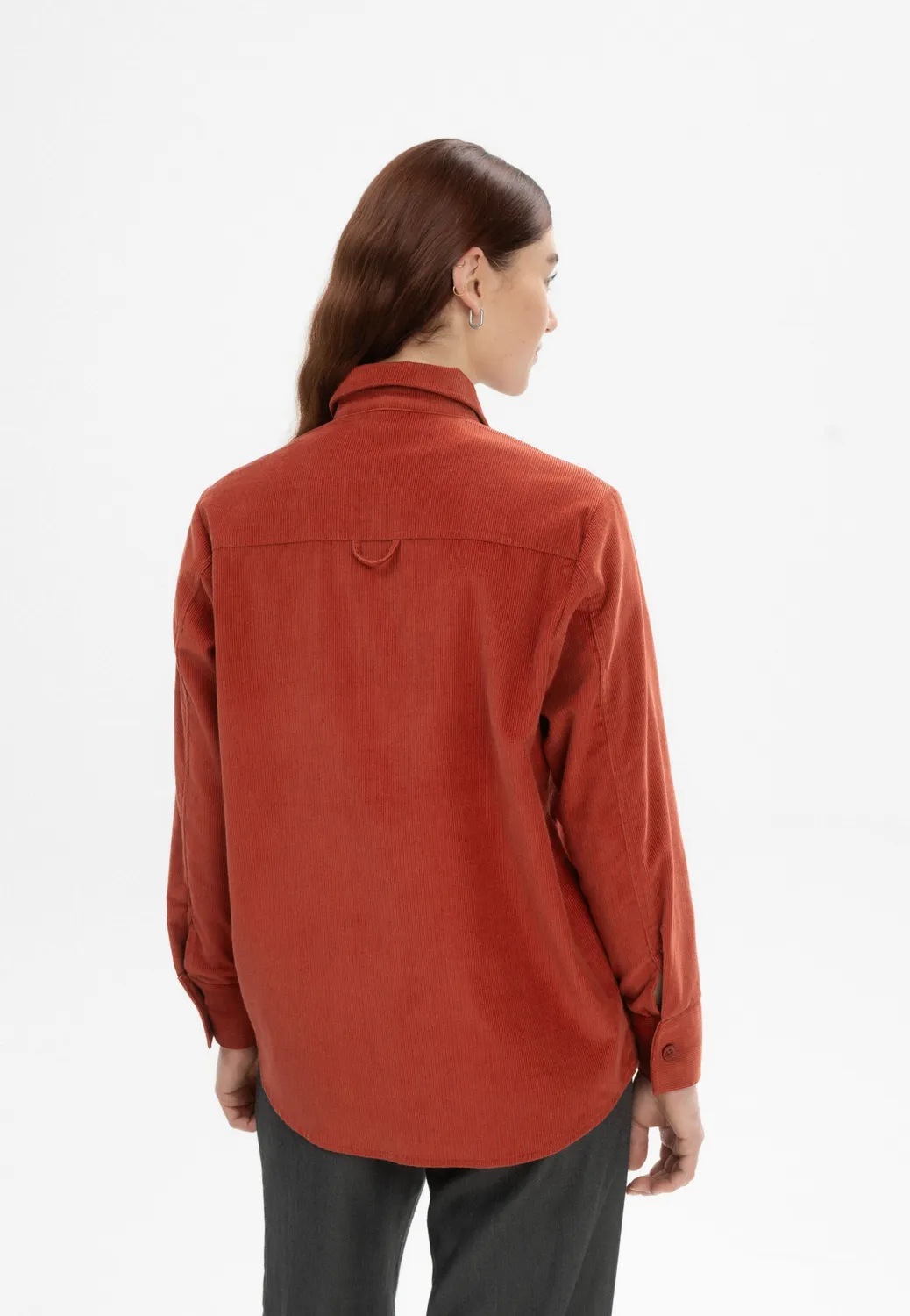 MELA Jiya Cord Overshirt mandel Bio-Baumwolle