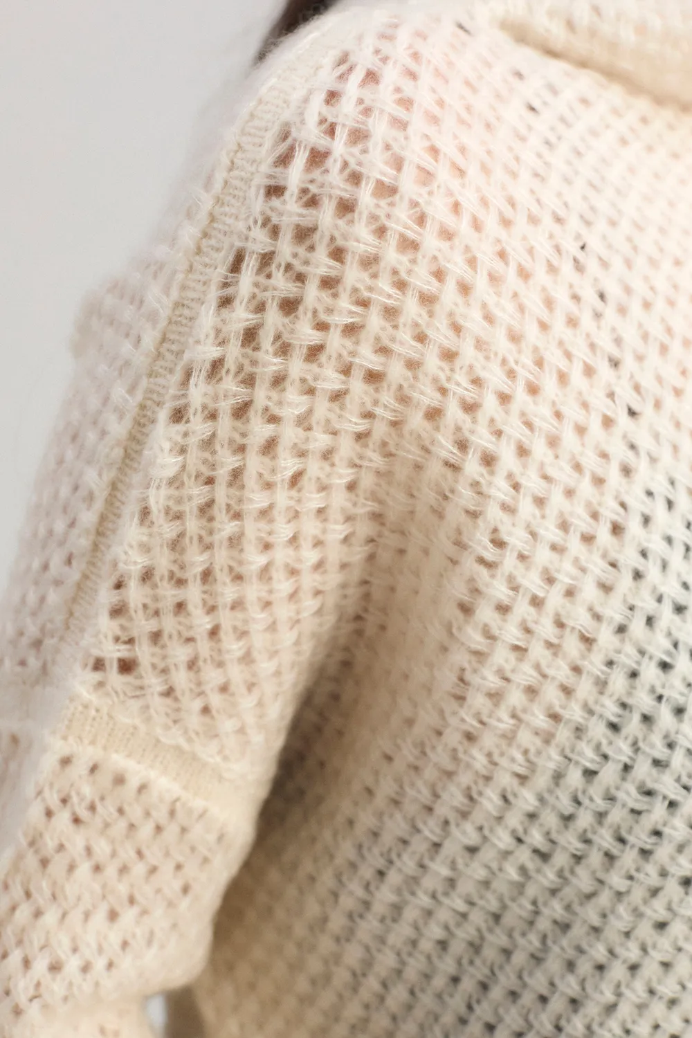 Oyuna Runa Pullover Snow Kaschmir Seide Rollkragen