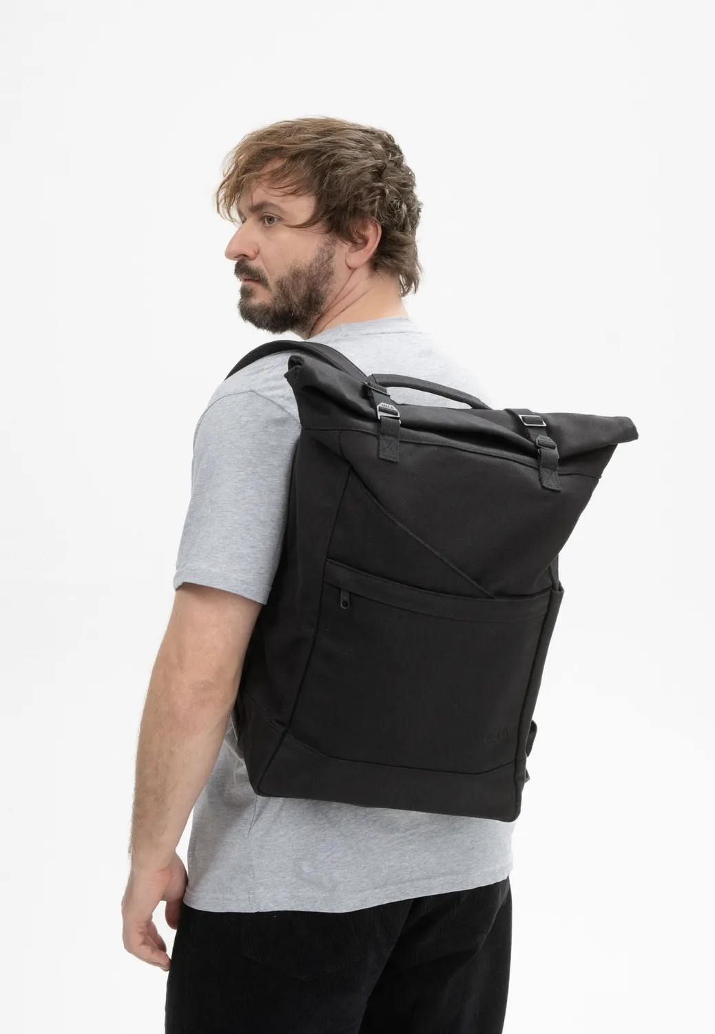 MELA Ansvar I Rucksack schwarz Fairtrade-Baumwolle