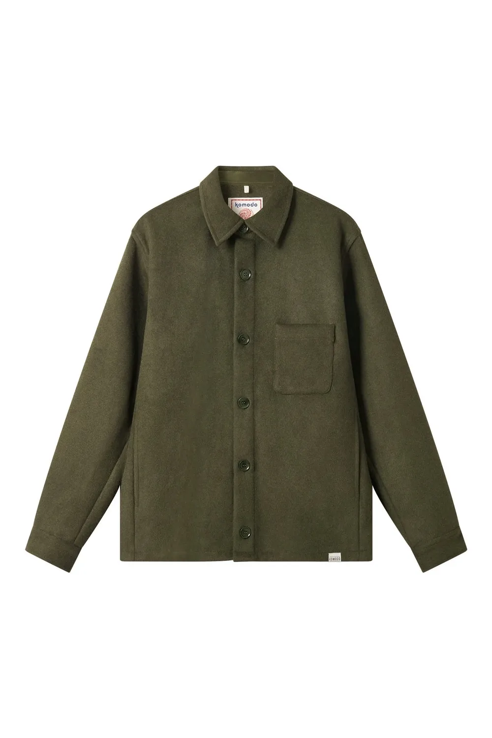 Komodo Johan Overshirt Olive Recycling-Wolle