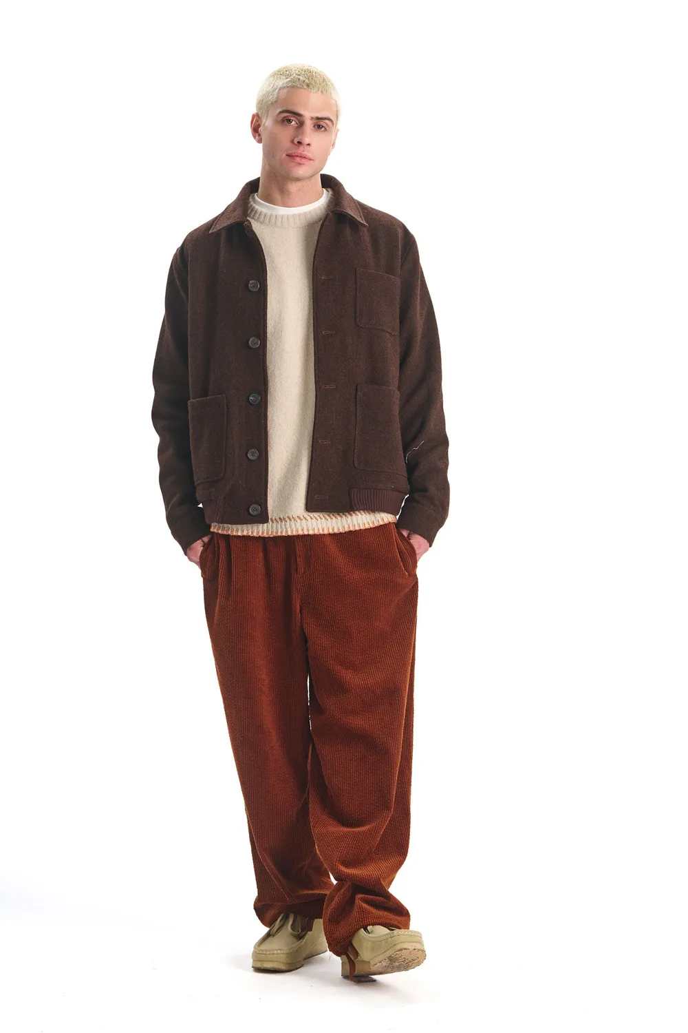 KOMODO WAYNE Cordhose Bio-Baumwolle chestnut