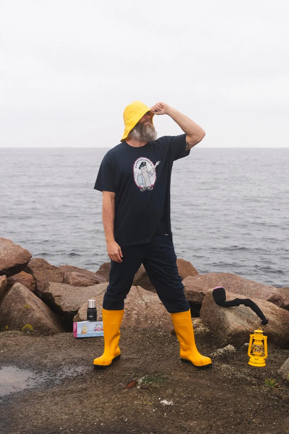 LAKOR End of Discussion T-Shirt Blueberry Biobaumwolle