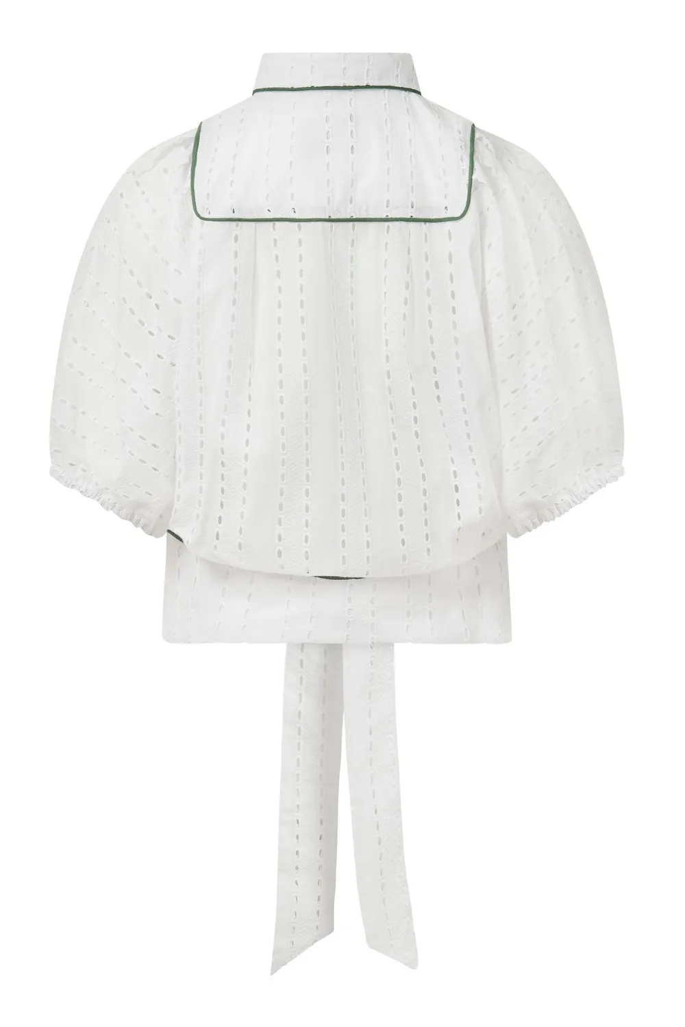Komodo Magic Bluse Weiß Bio-Baumwolle Broderie