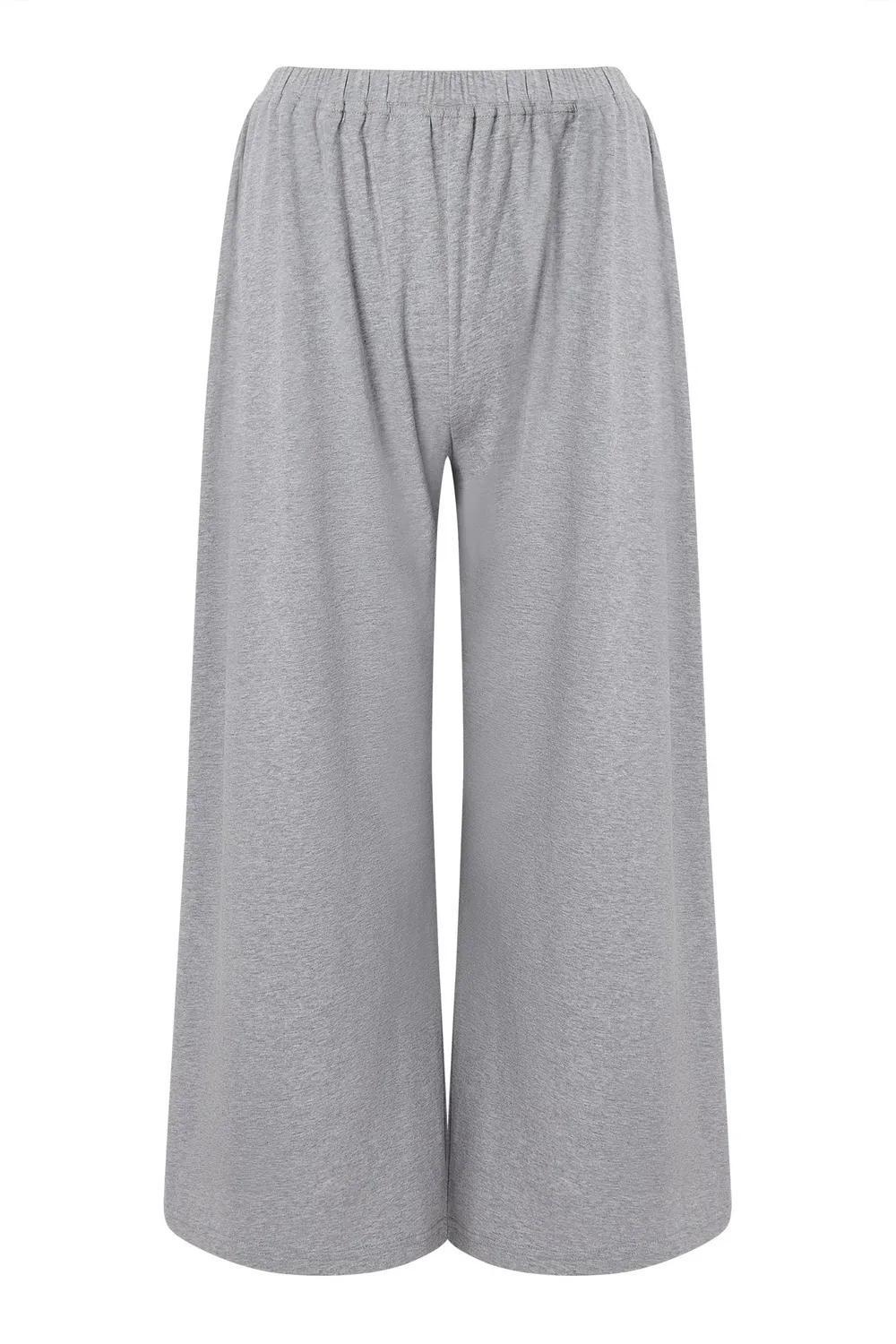 KOMODO DIANA Lounge Hose Grau EUR 36 Bio-Baumwolle